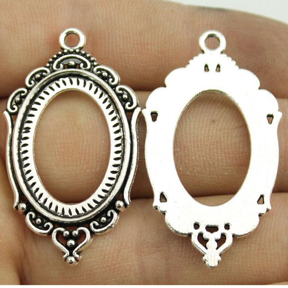 Owalna szklana baza kaboszonowa, oprawa, ramka pasująca 18x25mm 13x18mm, akcesoria, części, męska biżuteria, masywna, oryginalna dla Ciebie