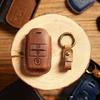 Leather 3 4 Button Car Remote Key Case Cover For Kia Sportage Cerato Optima K2 K3 K4 K5 Rio Picanto K2 Soul Sorento Ski Sedona