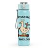 1PC Christian Goose On The Loose 750ml Color Plastic Sports Water Bottle Leakproof Flip Straw Lid Suitable for Sports Office Home Use