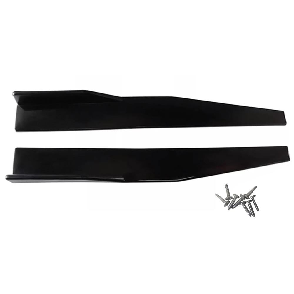 74.5CM Car Rear Bumper Lip Trim Protector Side Skirts Cover For Cars Bumper Spoiler Splitter Lip Rocker Wings Black Protection