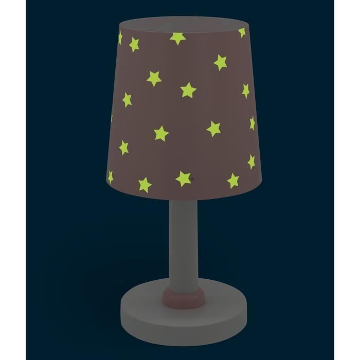 Bedside Lamp - Dalber - Starlight - Star Pattern - Pink - H 30 Cm