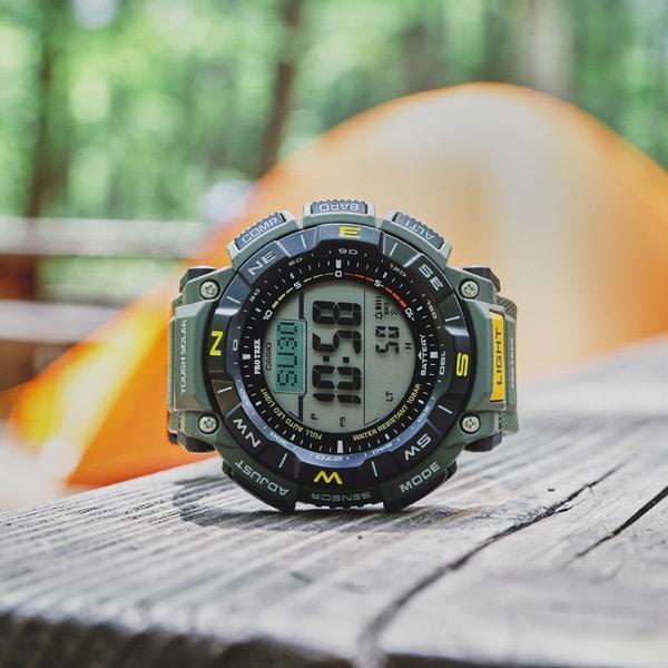 Casio Men's PRO TREK PRG-340-3JF [PROTREK Climber Line] rundklokke harpiks *Biomas Plast Digital
