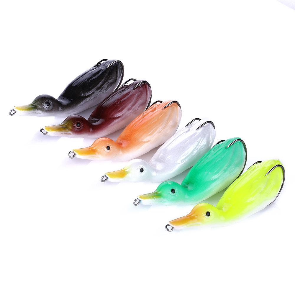 10.5cm 18.5g Duck Floating Soft Lure Shad Wobblers Silicone Fishing Lures Worm Artificial Bait
