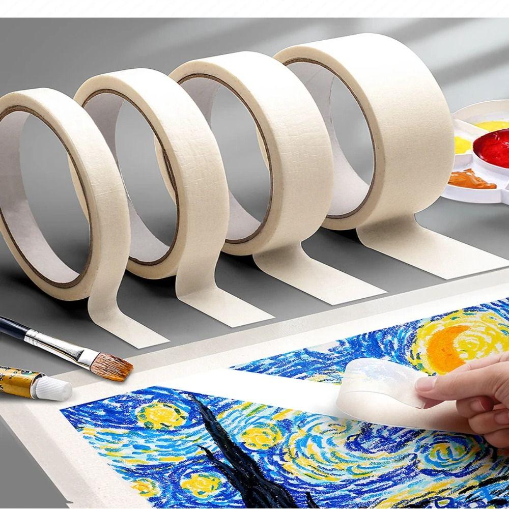 

5Roll Painting Paper Paper Tape Adhesive Art Tape Traceless Masking Tape Watercolor 3.6cm