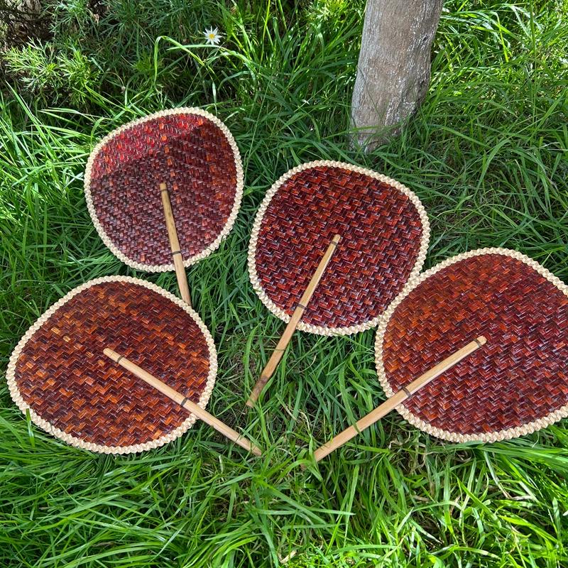 New Style Thai Personalized Handmade Bamboo Fan for Summer Cooling, Practical Household Hand-Held Fan
