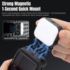Rechargeable Magnetic LED Fill Light 4-Level Dimming Quick Release Photography Lighting for DJI Osmo Action 6/Osmo Nano