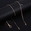 HIYEE 1.5 To 3 MM Thick Stainless Steel Box Chain Necklaces For Men And Women Jewelry Link Chokers With 18 To 24 Inches