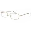 Full Rim Rectangle Silver Smartbuy Collection Leyton 510d Fashion Unisex Eyeglasses