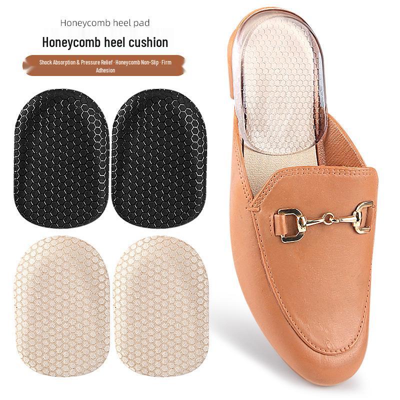 Honeycomb Soft Heel Pad: Rebound, Anti-Slip, Shock-Absorbing, Self-Adhesive, Size-Adjusting Heel Cushion