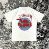 STUSSY SKATEMAN TEE IN WHITE - M Unisex T-Shirt