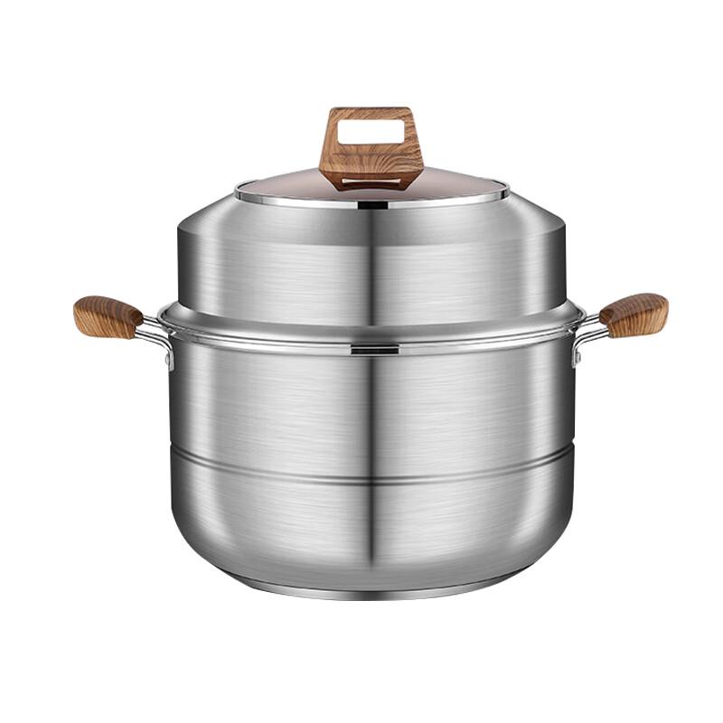 SHZH 304 Stainless Steel 2-Layer Steamer Pot