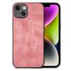 For iPhone 14 Plus Case Shockproof Slim Retro Leather Phone Back Cover