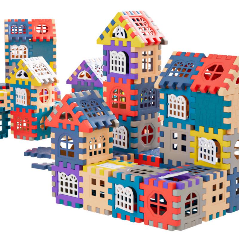 Kids' Educational Building Blocks Set with Door and Window Accessories – Ideal for Kindergarten Gifts