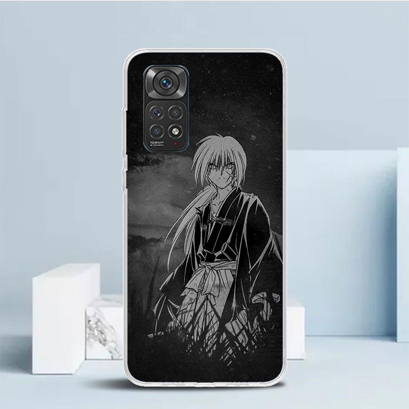 Rurouni Kenshin Anime Phone Case For Xiaomi Redmi Note 15 14 14S 13 12S 12 Pro Plus 11S 11 11T 11E 10S 10 + Soft TPU Back Cover