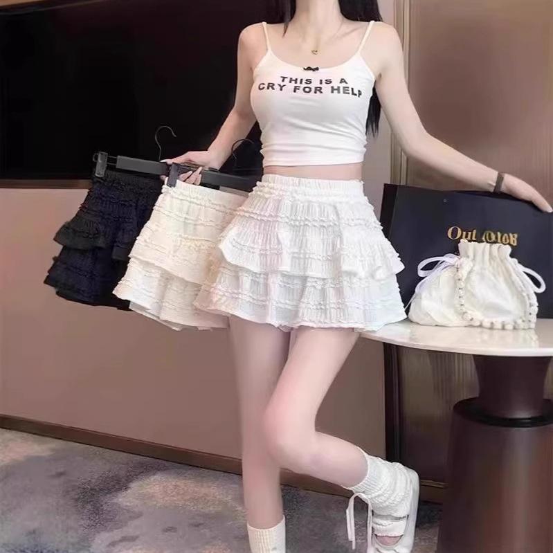 Women's High-Waist Lace Ballet Mini Skirt - Early Spring 2025 Collection