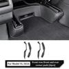 For Tesla Model YL 6-Seat 2026 PU Trunk Mat Full Coverage Seat Backrest Protective Pad Cargo Liner Anti Dirty Anti-Kick Mats