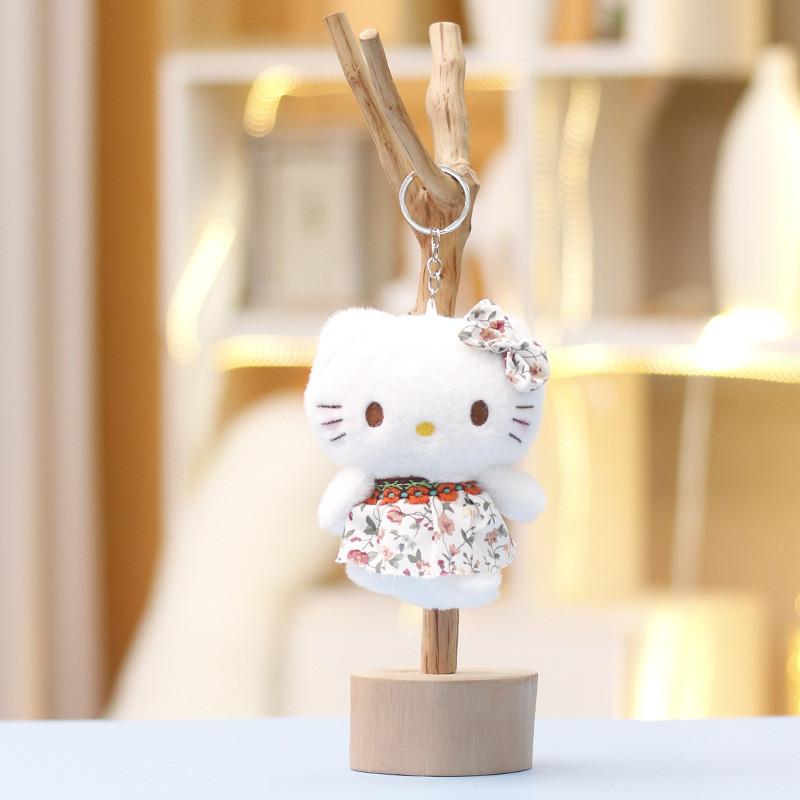 Очаровательная плюшевая игрушка Hello Kitty, кукла-кошка, аксессуар-брелок, мягкий и приятный на ощупь дизайн