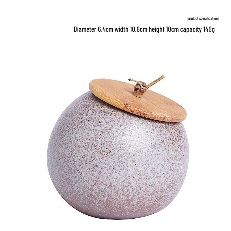 Ink Wash Style Retro Ceramic Tea Caddy