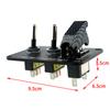 Switches Relays Racing Car Modified Model  with LED 3 Switch PANLE DC12V 20A ON-OFF Racing Car Toggle Switch