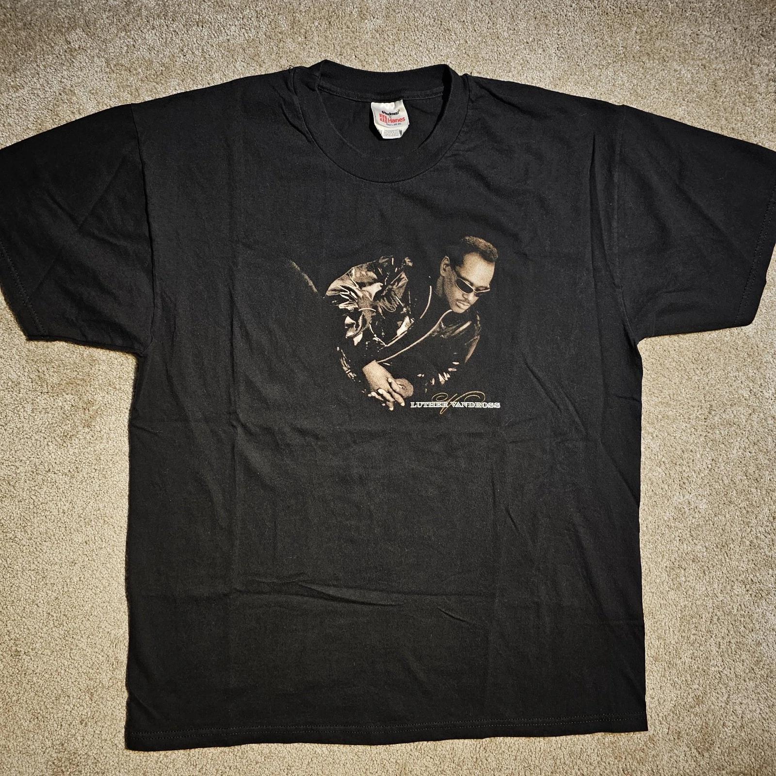 

Vtg 90s Luther Vandross Black Mens L Tour T-shirt Band Rap Indie Rnb Soul Music M