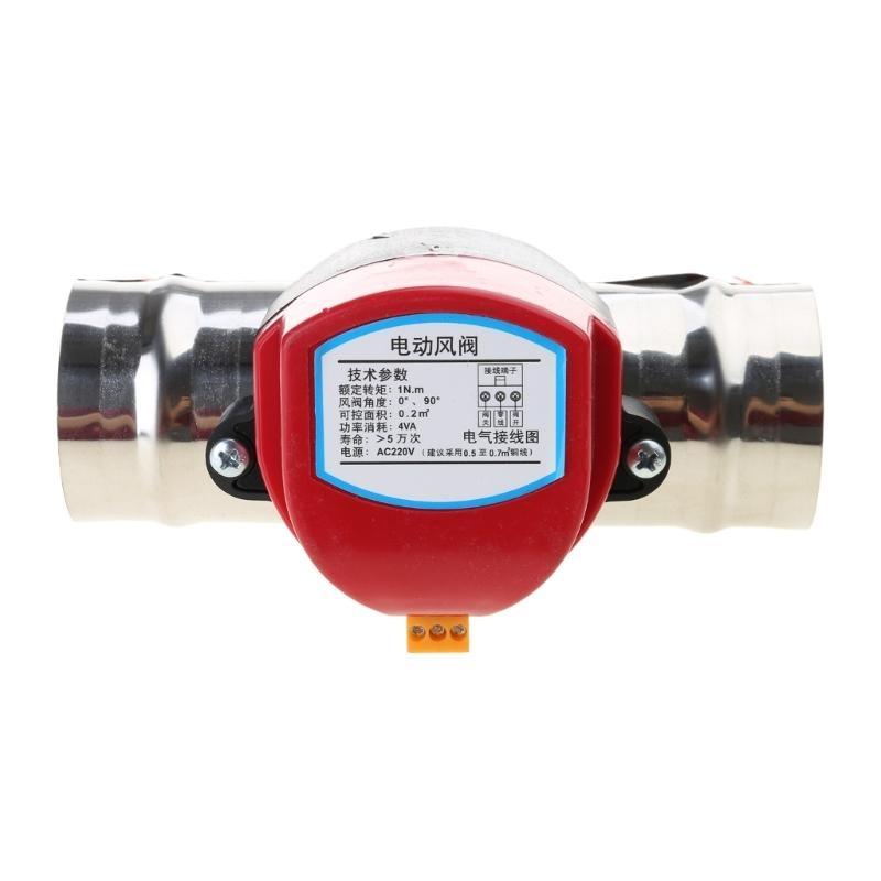 652F 220vAC Elektrické klapky pro vzduchotechniku Ocelové regulační klapky průtoku vzduchu
