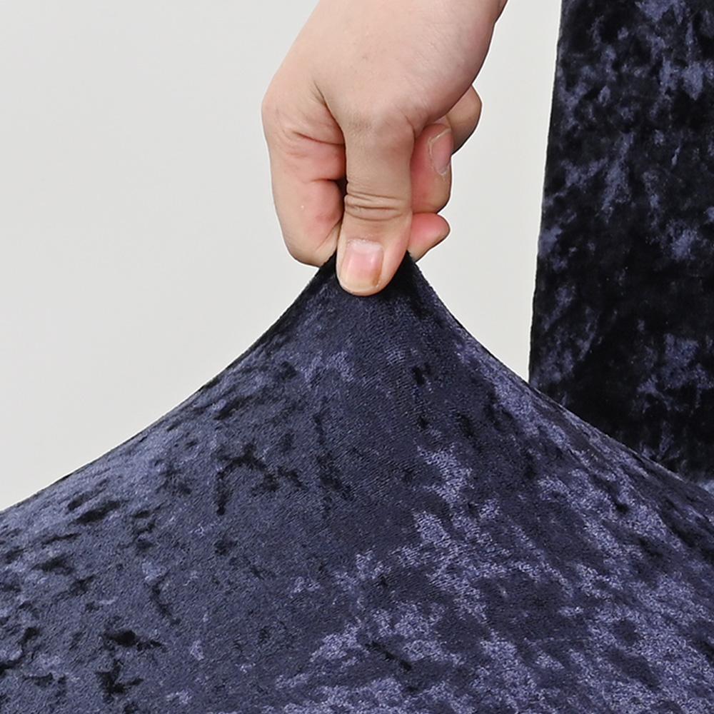 Chair Cover Velvet Shiny Fabric Chair Slipcover Spandex Elastic Removable Seat Case for Dining Room Wedding Party Hotel Banquet