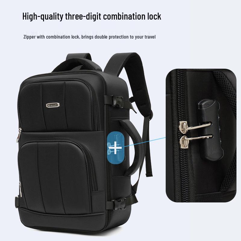 Customizable Logo Business Laptop Backpack: Multi-functional, Large Capacity, Travel-Friendly with Breathable Back Pad