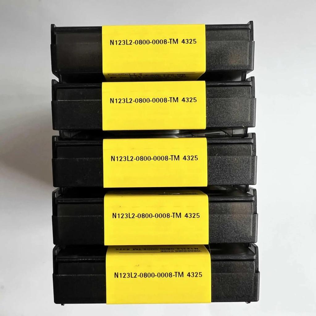 Original Sandvik / N123L2-0800-0008-TM 4325  / CNC Lathe Carbide Blade 10 PCS