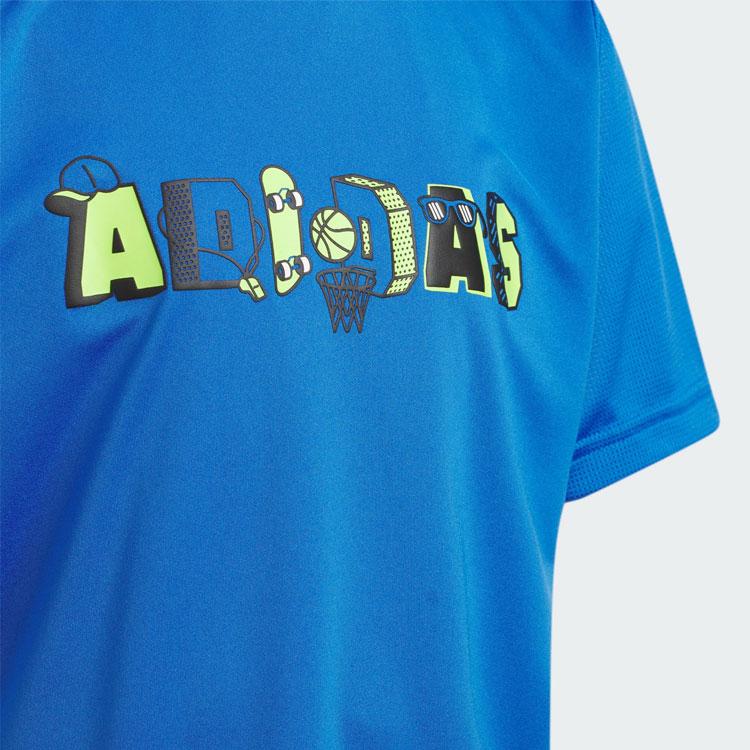 New Adidas T Shirt Air Force Blue Kids' IQ1008