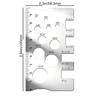 Screw Measurement Ruler Space Saving Measuring Gauge Tool For Bit Bolt Nut Screw Craft Industry Home Use