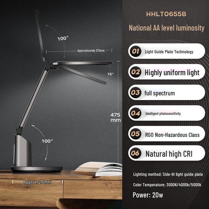 Panasonic AA-Grade Smart Eye Protection Desk Lamp