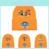 Paw Patrol Knitted Acrylic Hat Thermal Insulated Roll Brim For Winter Outdoor Unisex Adults