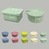 1/2Pcs Pizza Dough Proofing Box Baking Tool Food Box Heat Resistant Silicone Dough Box Fermentation Box For Fridge Bakery Making
