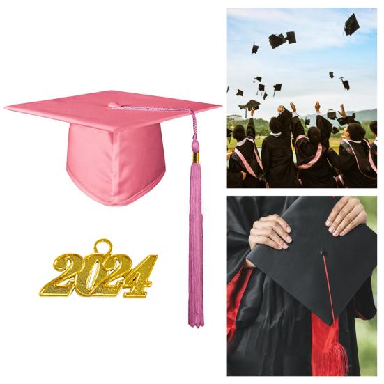 Graduation Cap Memorable Eye-catching Fabric Practical Coloful Graduation Hat for Student
