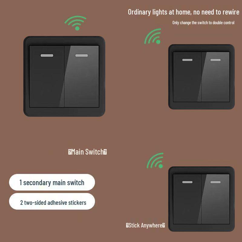 Wireless Smart Remote Master-Slave Light Switch 220V – Easy Installation