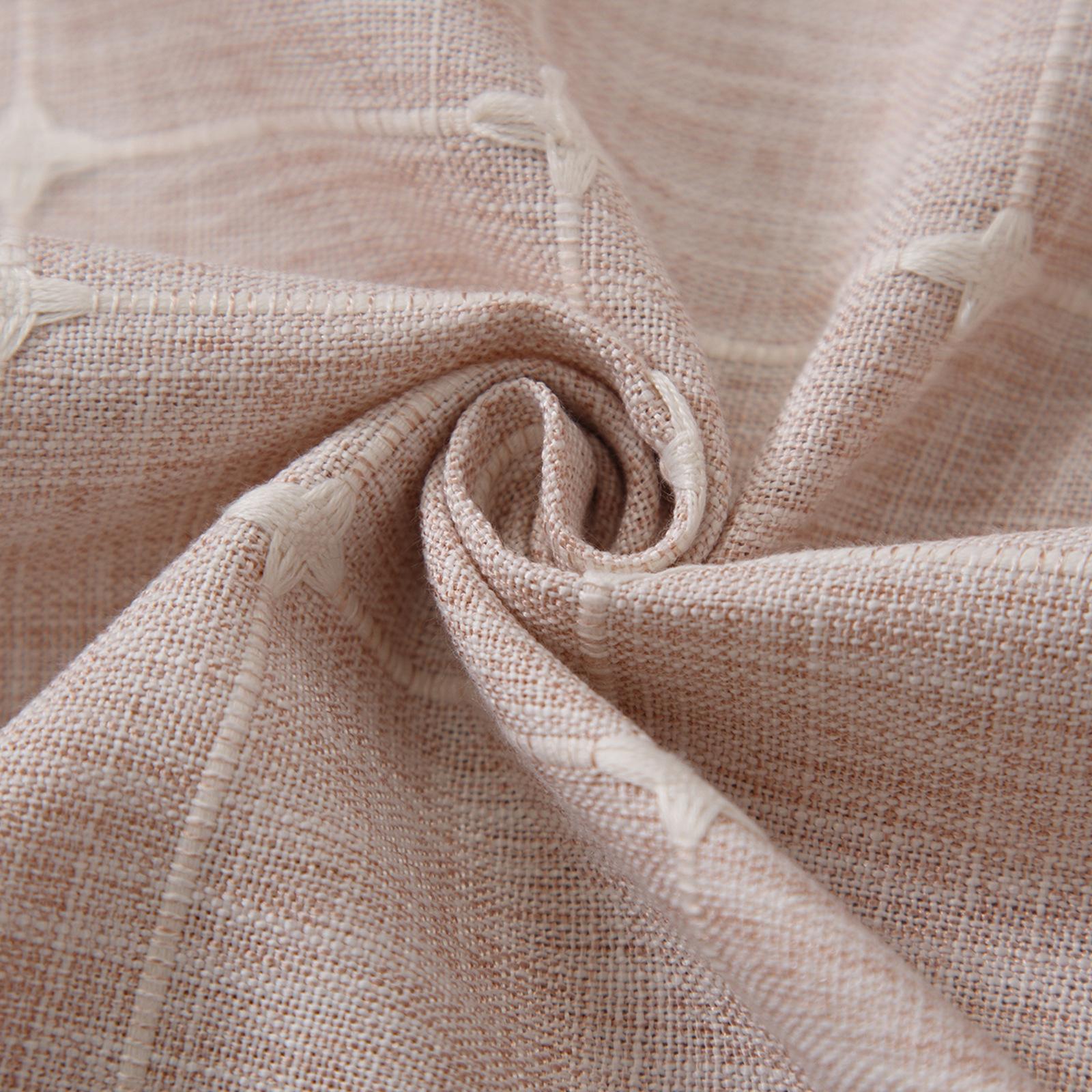 

Современные водонепроницаемые шторы из окрашенного в пряжу хлопка и льна, однотонные, полузатеняющие, небольшие, свежие, для гостиной, балкона, легкие, роскошные шторы из хлопка и льна 132*160 розовый