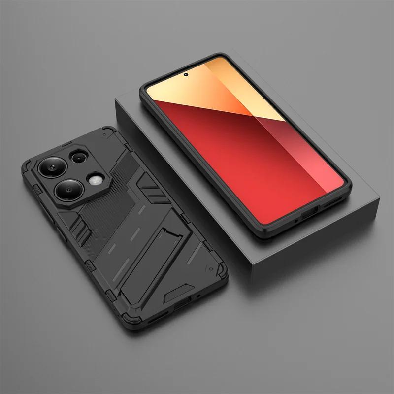 For Xiaomi Poco M6 Pro 4G Case Car Magnetic Kickstand Armor Phone Case for Poko Little Poco M6Pro M 6 POCOM6 4G Pro Back Cover
