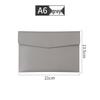 A4 Leather Magnetic File Bag with Custom Logo Options - Business Document Envelope Design in Multiple Specifications