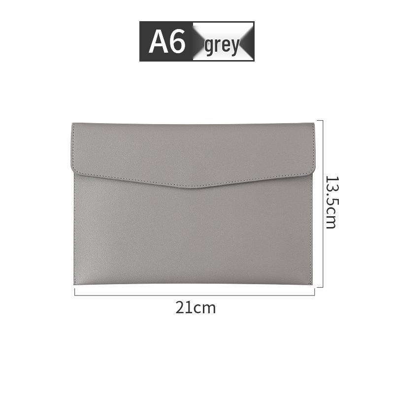 A4 Leather Magnetic File Bag with Custom Logo Options - Business Document Envelope Design in Multiple Specifications