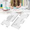 2Pcs Patch‑Work Ruler Mini Household Sewing Machine Template Clothing Measure Draw Stitch