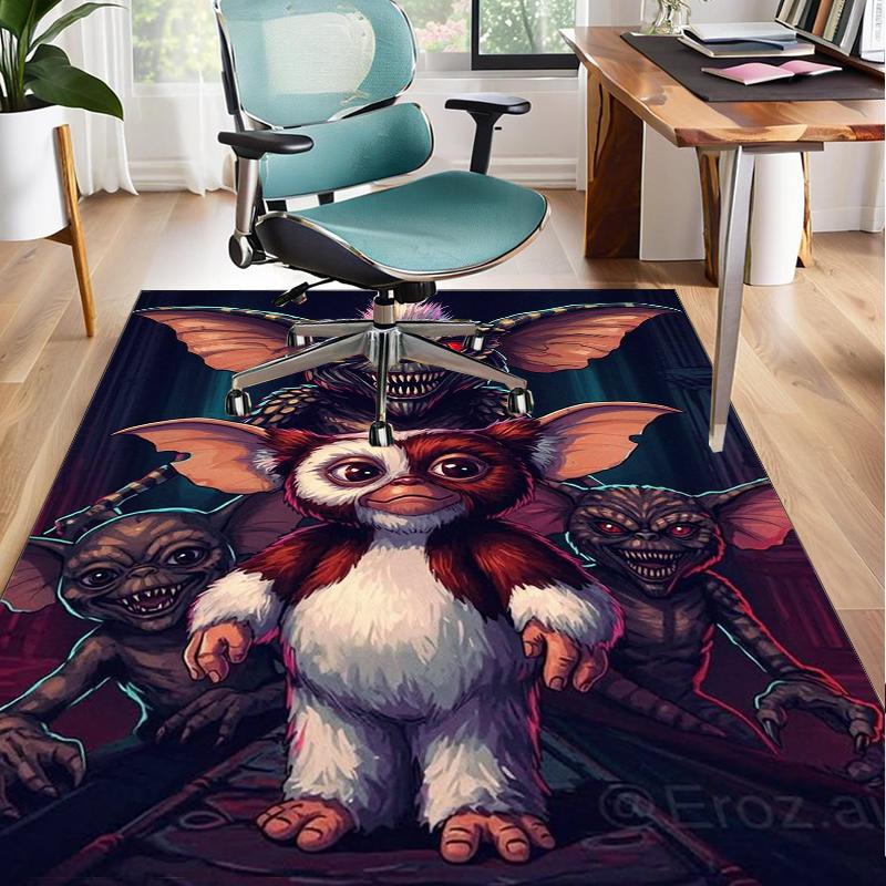 Mysterious Little Monster Office Rug Chair Mat, Game Carpet, Suitable for Front Door, Bedroom, Living Room, Desk, Holiday Gift