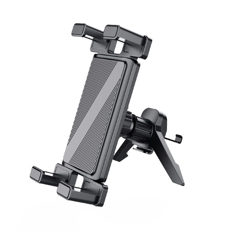 Cross-Border Car Air Conditioning Vent iPad 7-12.9 Inch Foldable Screen Phone Holder Tablet Universal Car Mount Black