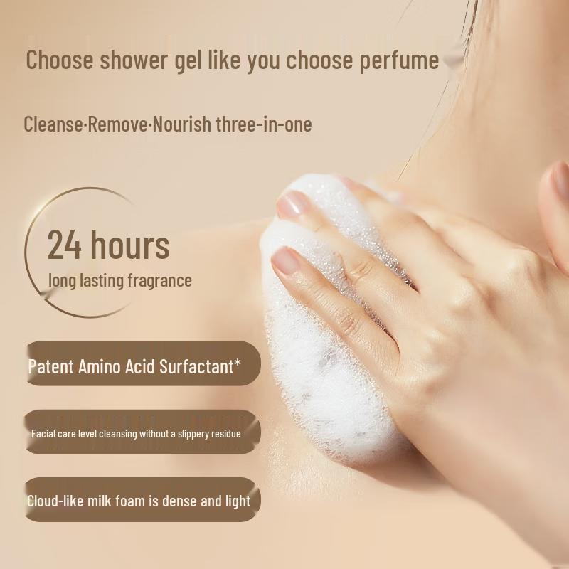 AuraGlow Plant Essential Oil Shower Gel