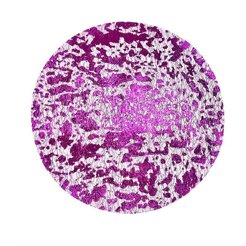 10pcs Disposable Placemats Set 13 Inch Round Gold Foil Mesh Pressed Table Mates for Home Dining Table Party Decoration