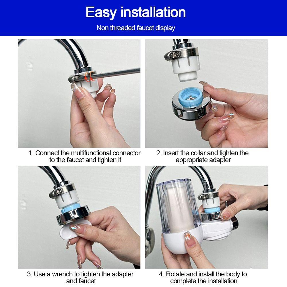 Removable Water Purifier Washable Faucet Filter Durable Tap Water Purifier Kitchen Tap