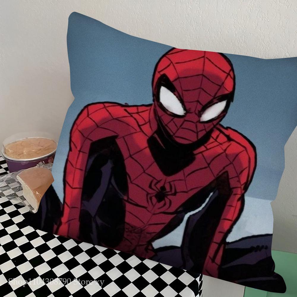 1pc Spidermans Pillow Case Square Bedroom Sofa Leisure Comfort Cushion Car Living Room Home Decoration