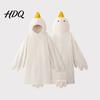 Goose Onesie Costume 1 Set Blanket Hoodie Unisex Cartoon Pajamas Set Oversized Soft Warm Adult Hooded Bodysuit with Yellow Beak Design Winter Party