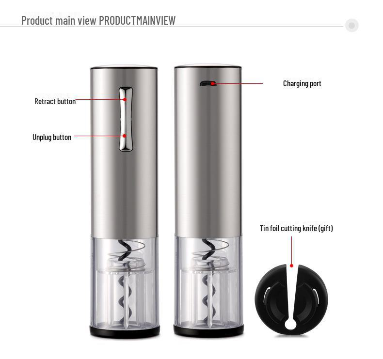 Rechargeable Automatic Electric Wine Bottle Opener