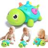 Montessori Baby Crawling Toys Light Up Musical Turtle Toy Fun Turtle Baby Toys  For 0-18 Month