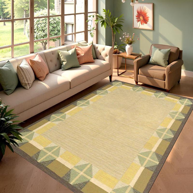 Bohemian Geometric Pattern Carpet And Durable Area Rug Floor Mat For Living Room Bedroom Home Decoration Carpet